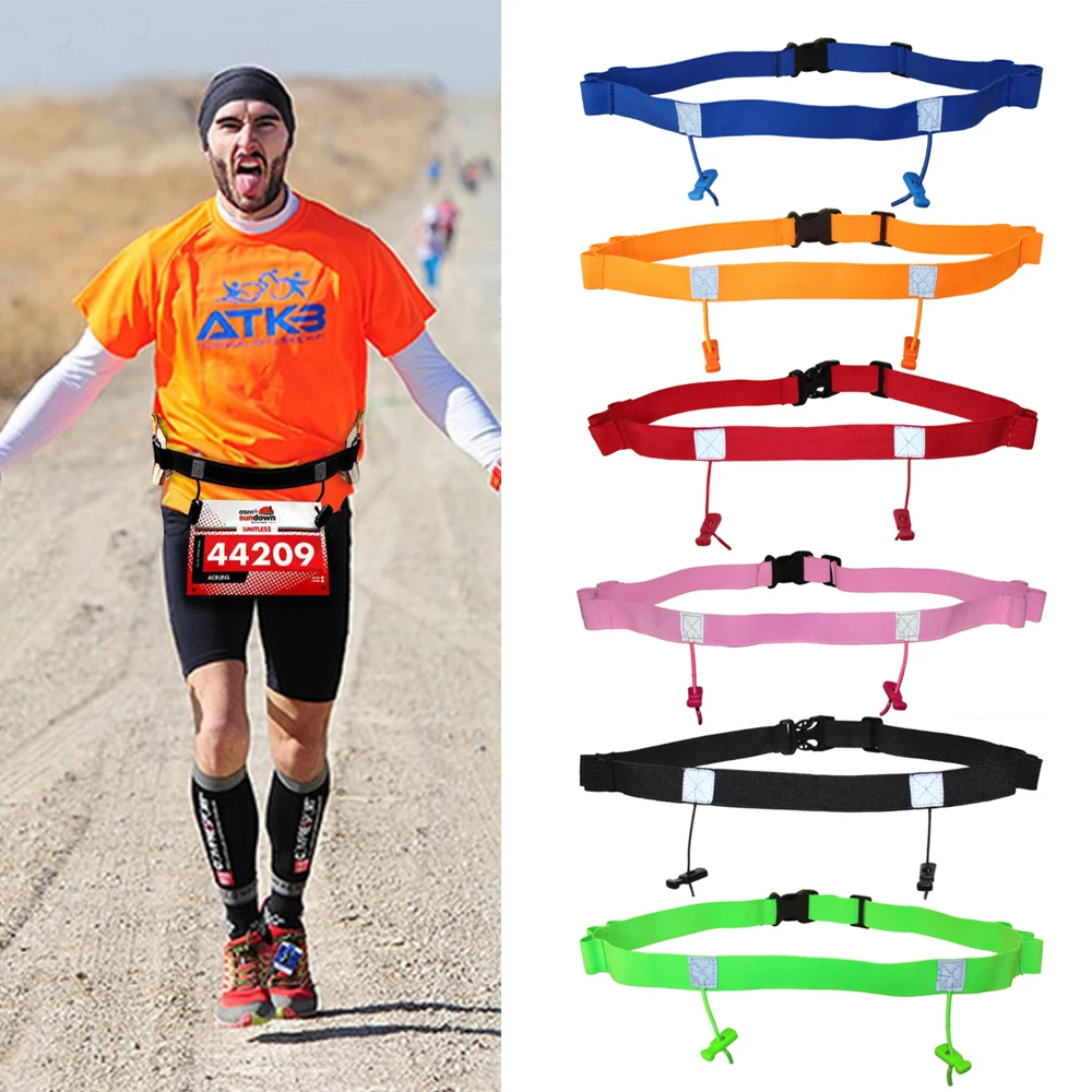 2019 унисекс гонки номер ремень для триатлона день светоотражающий пояс бега на