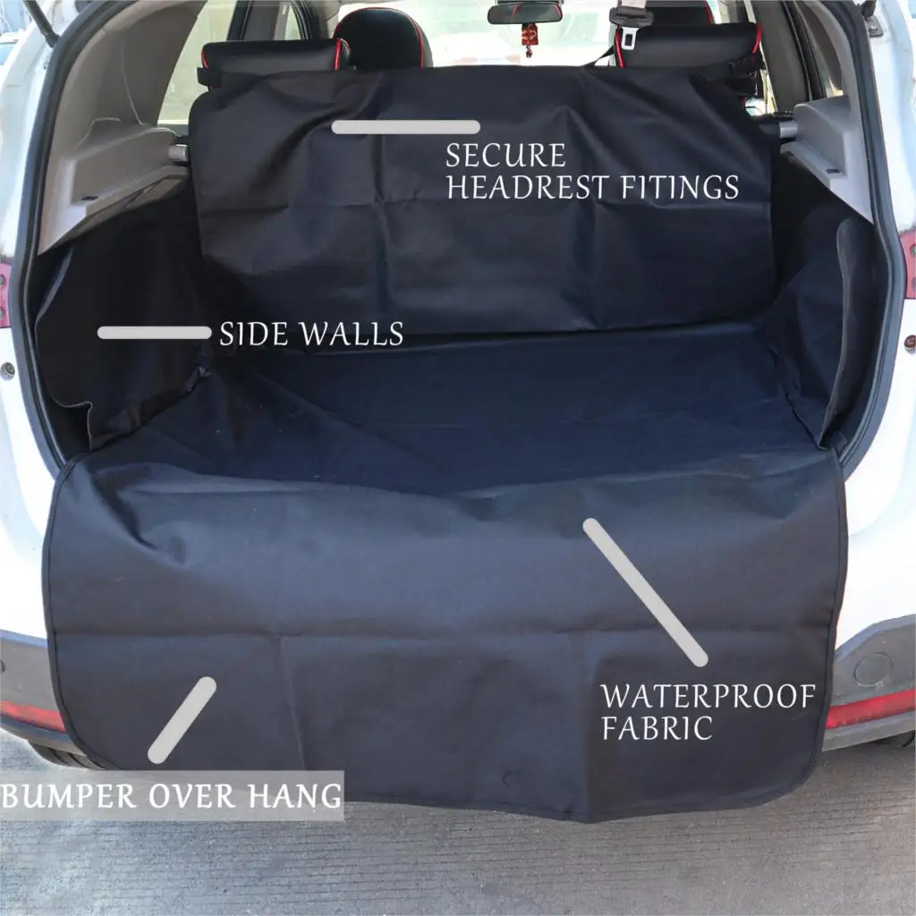 Verkaufen Auto SUV Hatch Hinten Zurück Sitz Abdeckung Haustier Hund PVC Boot Boden Matte Cargo-Liner Trunk Tray Stoßstange Fach Wasserdicht Protector Organizer