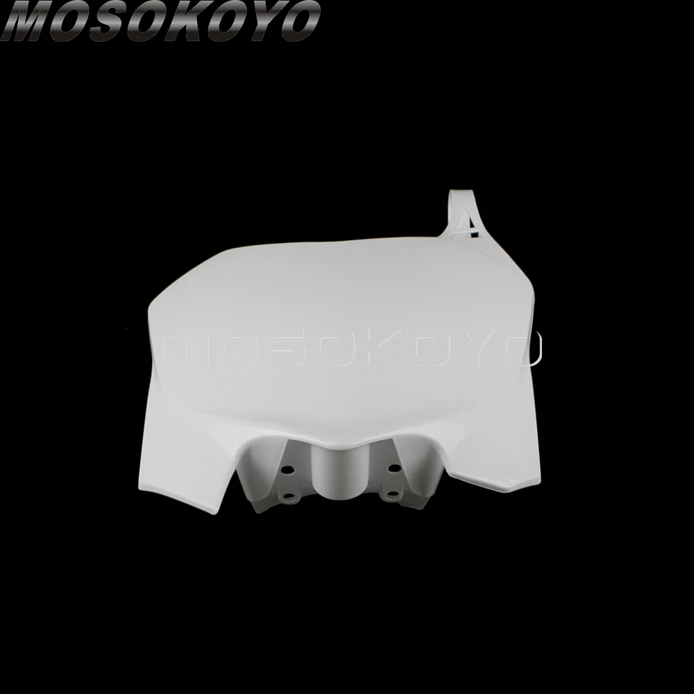 PP пластик для мотокросса Байк Белый Передний Номерной Знак Для Honda CRF450R 2009 2012 CRF250R