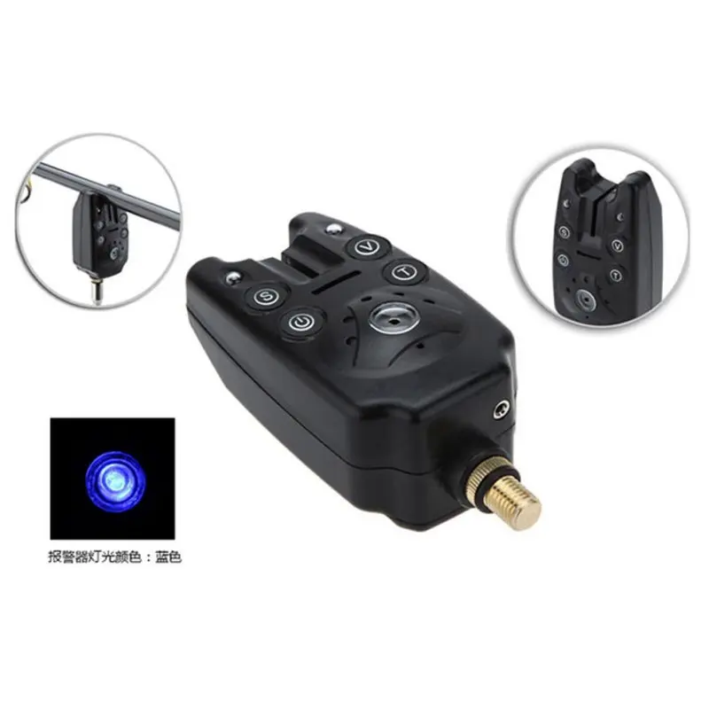 

1pcs 2 LED Adjustable Tone Volume Sensitivity Sound Alert Fishing Bite Alarm Water Resistant Fishing Alarm Fishing Rod Swingers