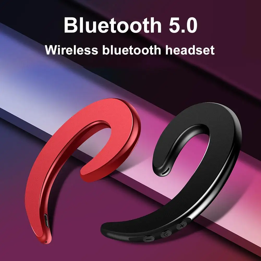 1 шт. Беспроводная Bluetooth гарнитура Y12 с костной проводимостью|Наушники и