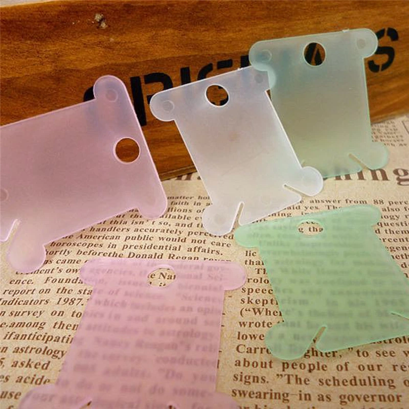 

20/50/100PCS/Set Plastic Bobbins Floss Set Spool Thread Card Embroidery Floss DIY Stitch Organizer Holder Sewing Tools