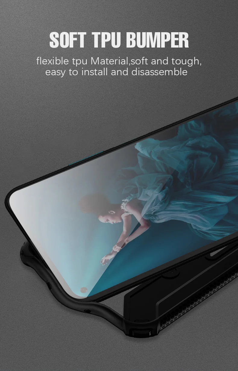 Чехол для Honor 20, автомобильный держатель, кольцо, чехол для Huawei Honor 8x 10 20 lite 10i 20i P smart, ударопрочный защитный прозрачный чехол