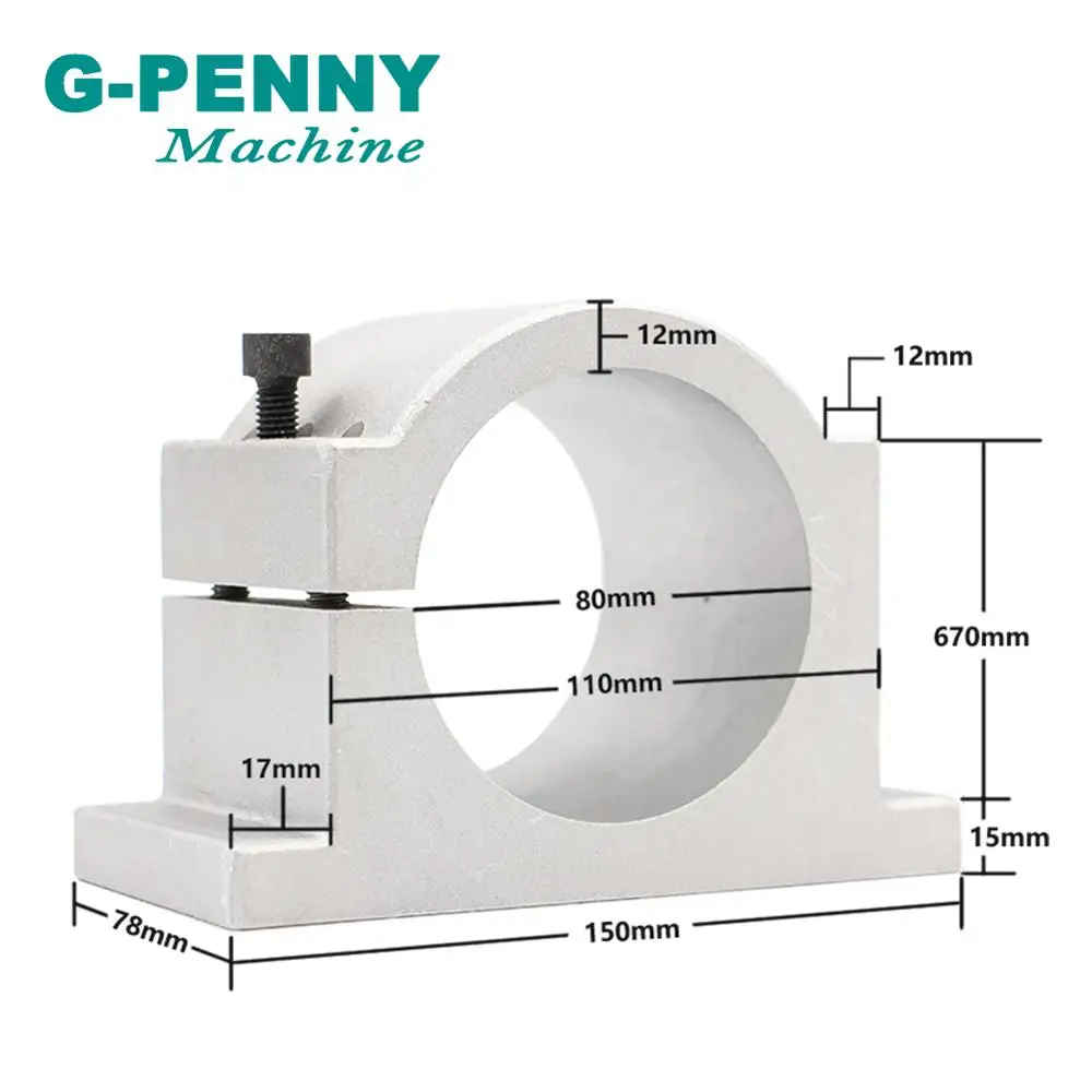 Новый продукт! 220V 2.2KW ER20 CNC с воздушным охлаждением мотор шпинделя 80 мм воздушное
