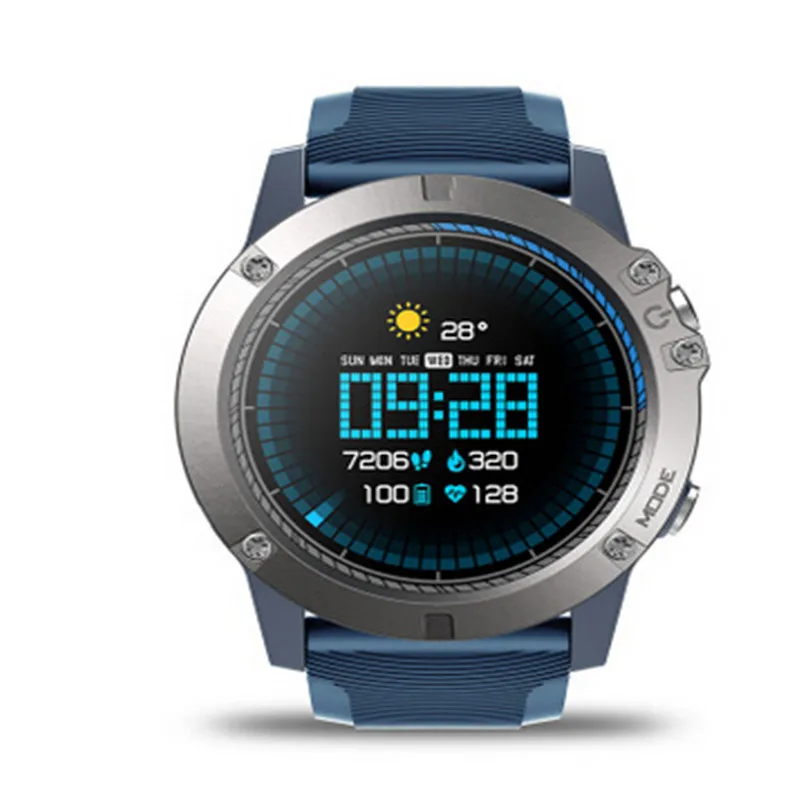 Zeblaze VIBE 3 PRO Смарт-часы монитор сердечного ритма фитнес-трекер Браслет подарок модные многофункциональные спортивные умные часы - Цвет: Синий