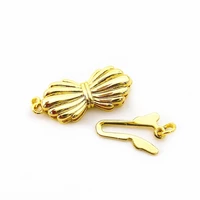 copper gold plated cubic zirconia fastener clasp hooks connectors accessories for diy necklacebracelet chain jewelry making
