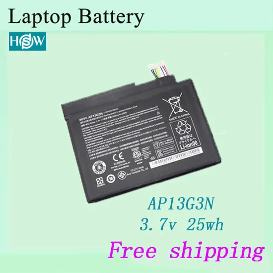Высококачественный аккумулятор для ноутбука ACER AP13G3N Iconia W3 810 Tablet 8 'Series