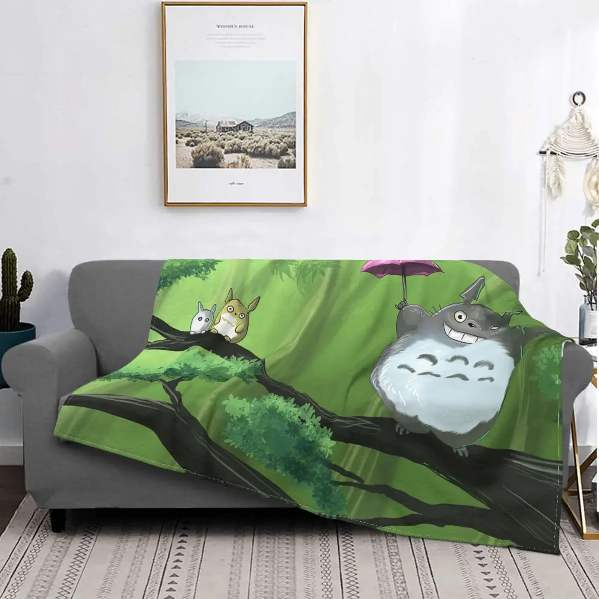 

Трикотажные детские одеяла My Neighbor Totoro, милые Мультяшные легкие покрывала для дома, дивана, покрывало