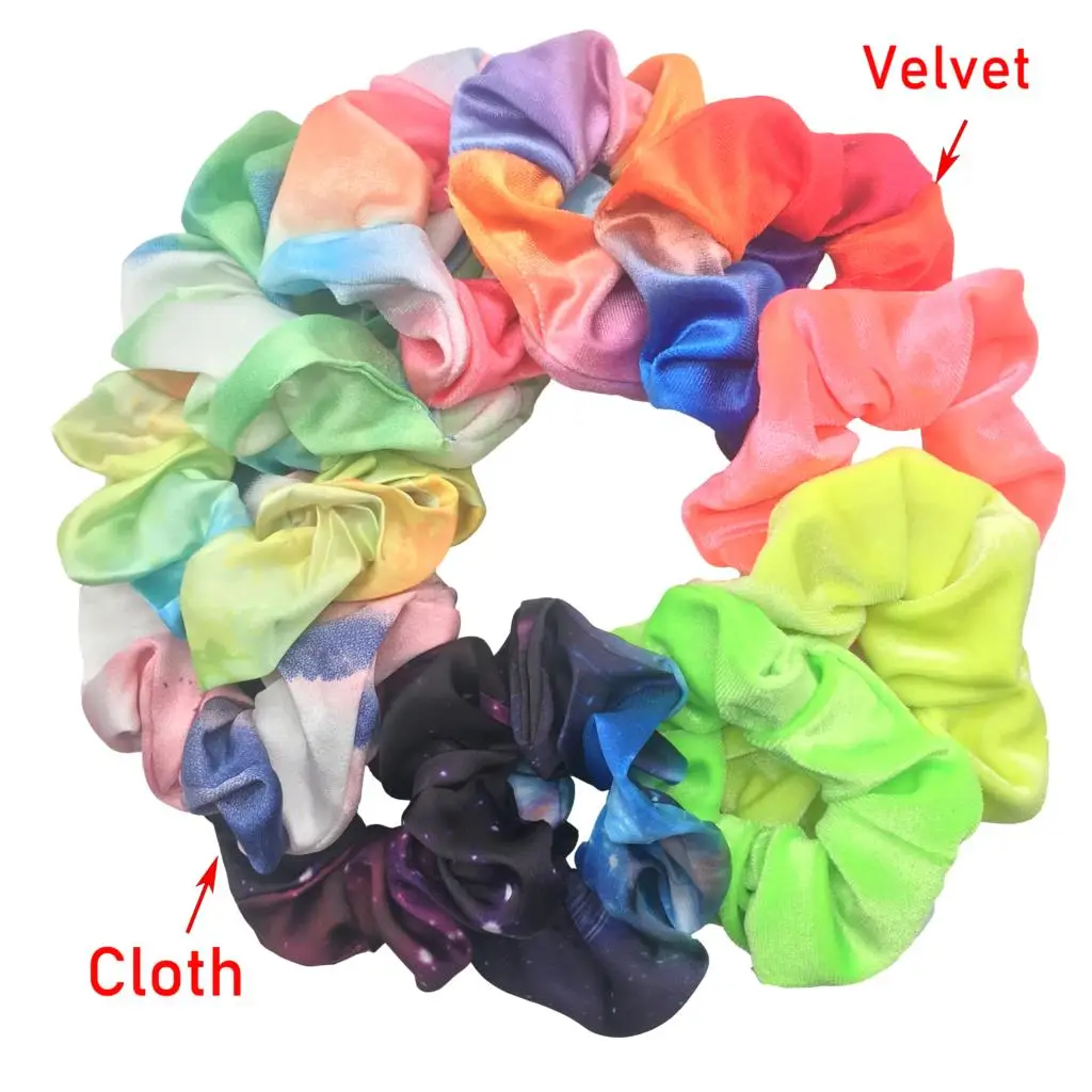 Бархатные эластичные резинки для волос 10/6 шт./лот без складок девочек