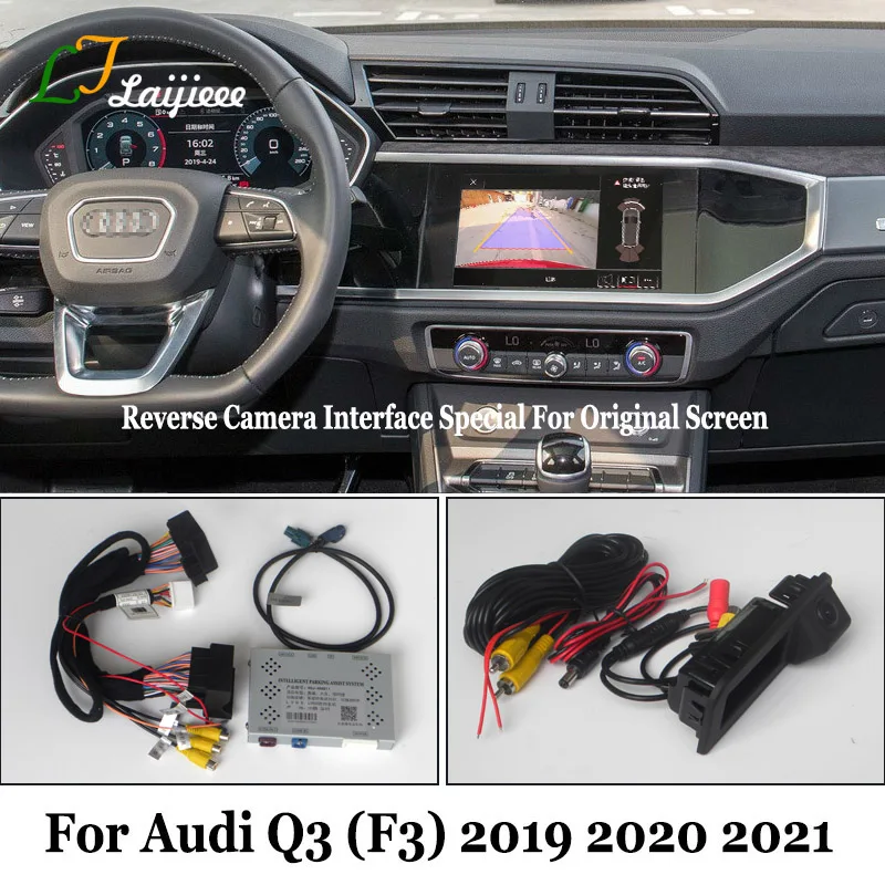 

Special For Audi Q3 F3 2019 2020 2021 Original 8.8 Inch Screen No Need Coding HD Rear View Backup Reverse Camera And Interface