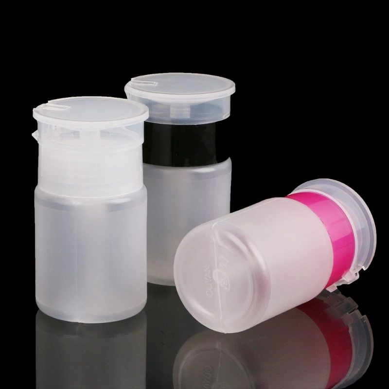 70 мл прозрачный дизайн ногтей Пустой насос диспенсер моющее средство Бутылка