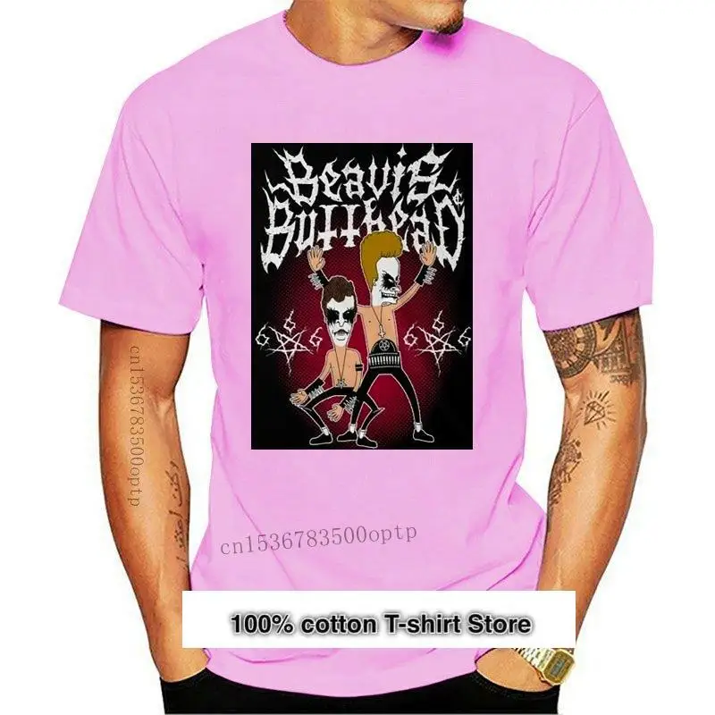 

Beavis-camiseta negra con cabeza de nalgas Unisex, Camiseta holgada, Punk oscuro, rockero, para Halloween, nueva