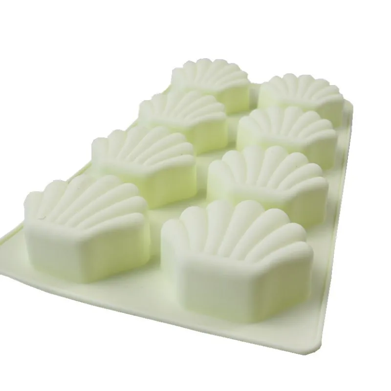 3D торт декоративные инструменты силиконовые формы 8 отверстий в виде ракушки