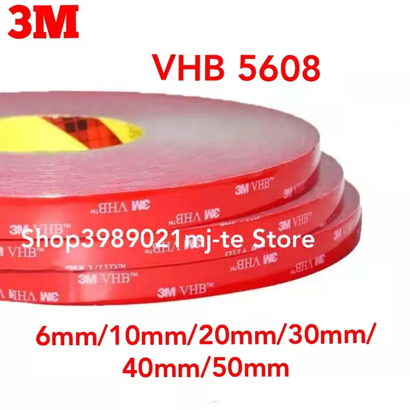 

1pcs Thick 0.8mm X 3m Car Special Double-sided Tape 3M VHB Gray Strong Tape 3M Double-sided Tape Home and Office Decoration
