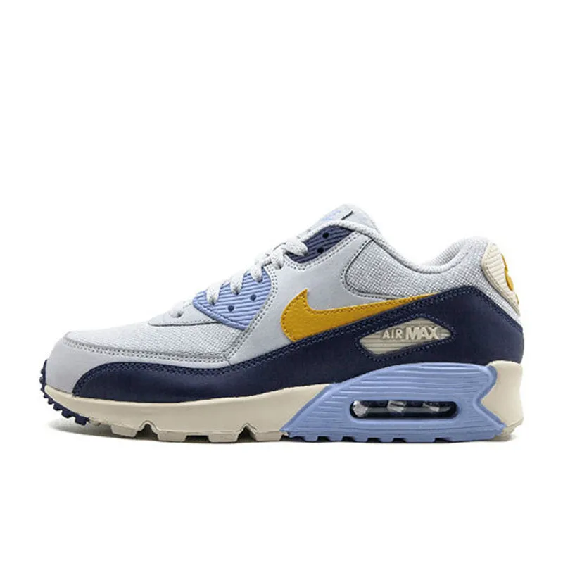 Оригинальные мужские кроссовки для бега от NIKE AIR MAX 90, новые цветные легкие Нескользящие модные Оригинальные кроссовки AJ1285 - Цвет: AJ1285-008