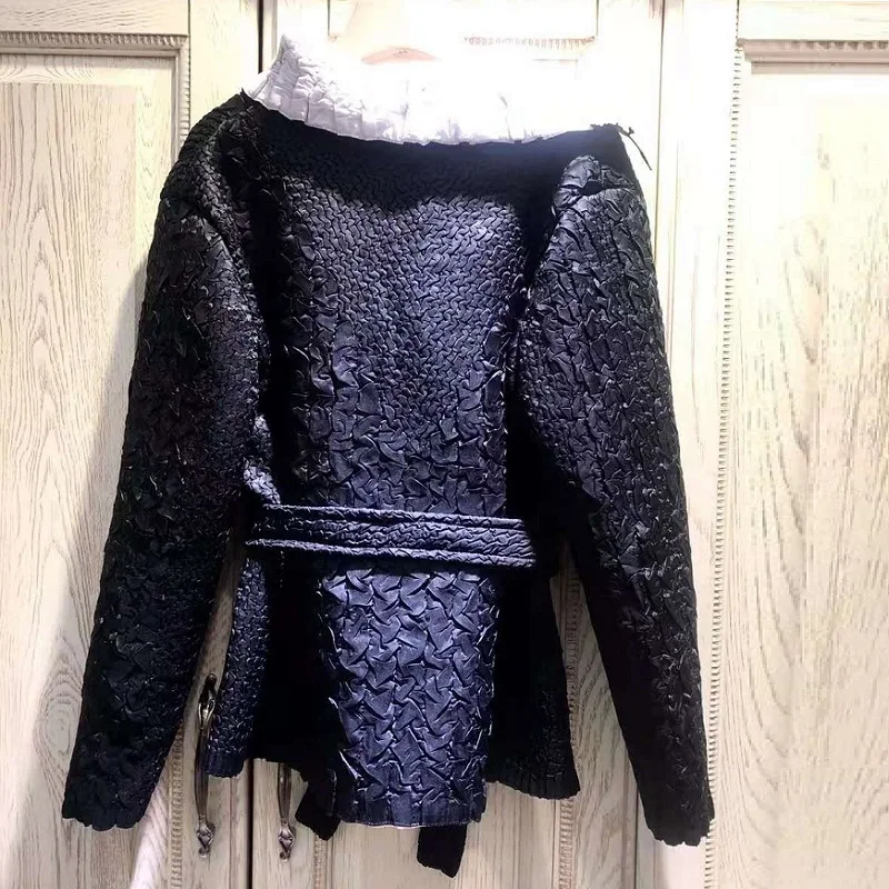 

Quality New High Jackets 2021 Spring Autumn Blazer Coat Women Notched Collar Adjustable Belted Long Sleeve Green Black Blazers