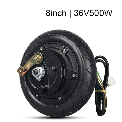 8inch 36V500W 8, 10, 12 дюймов, Электрический скутер, ступица двигателя, колеса 24 В, 36 В, 48 В, 350 Вт, 500 Вт, колесный мотор, бесщеточный EBike, Электрический скутер, Конверсионные Комплекты - Цвет: 8inch 36V500W
