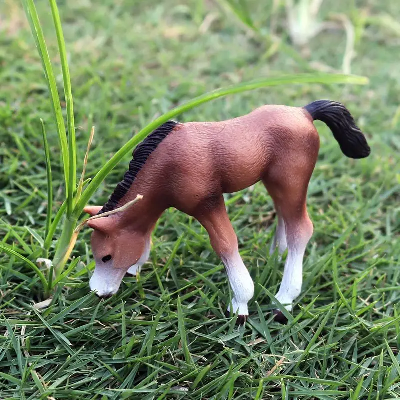 

New DIY Simulated Wild Animal Model Horse Model Toy Ornaments PVC Action Figures Collection Model Doll toy for children Kid Gift