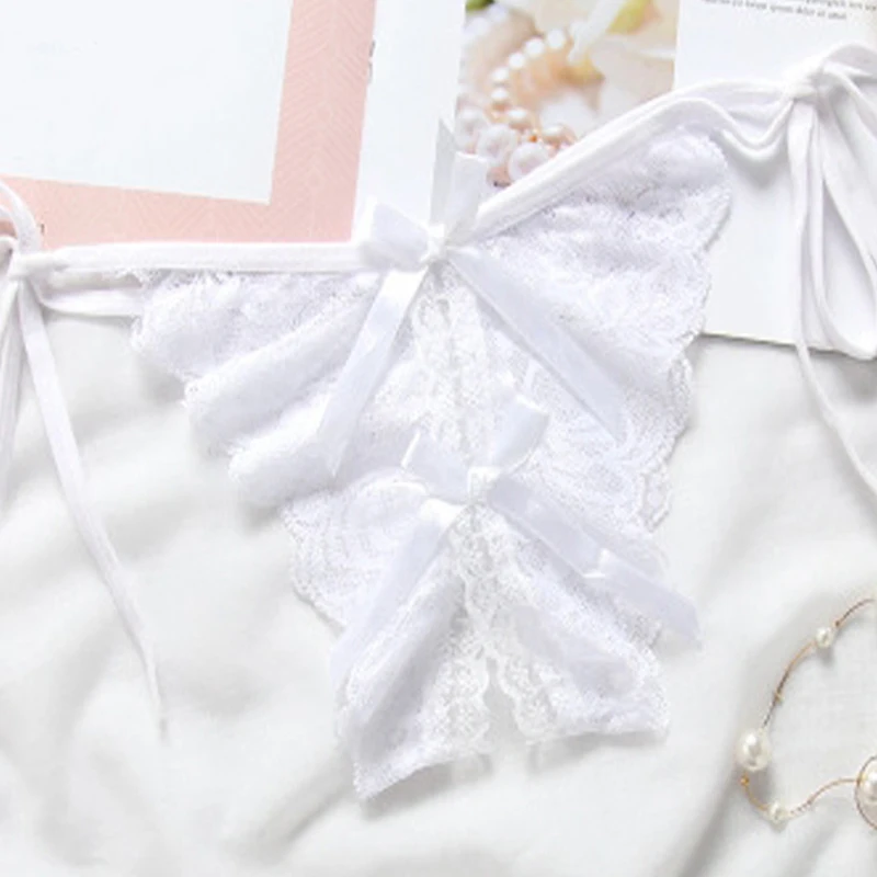 Сексуальные женские стринги с открытой пилкой кружевное нижнее белье для женщин