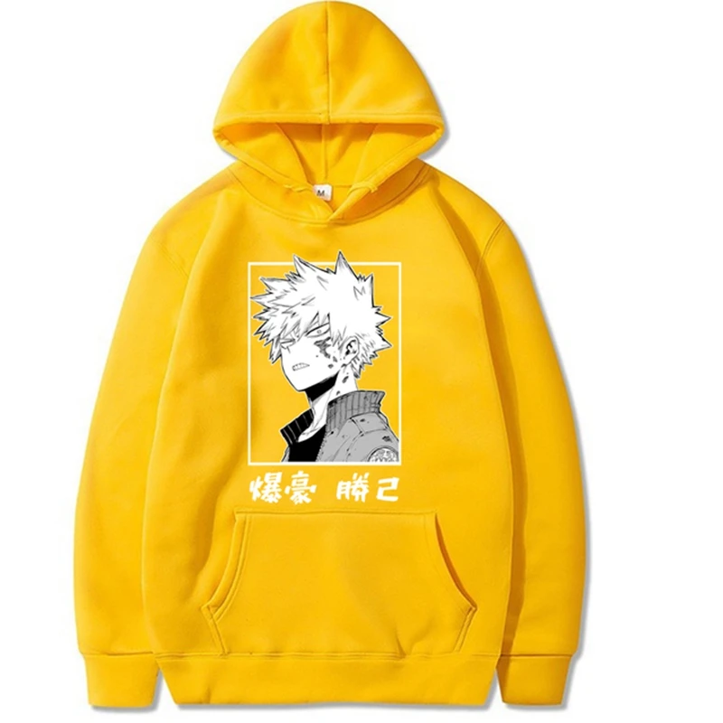 

Harajuku My Hero Academia Unisex Hoodies Japanese Anime Bakugou Katsuki Printed Men's Hoodie Streetwear Casual Sweatshirts
