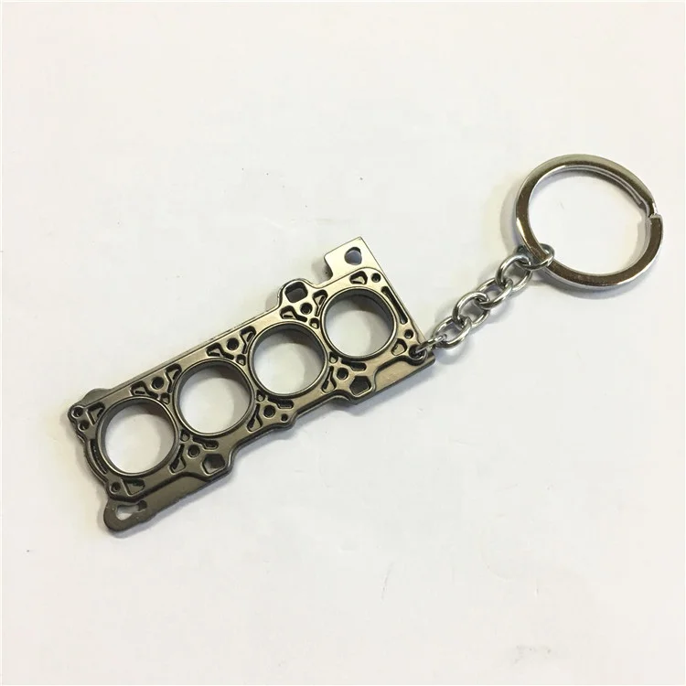 

car parts key ring head gasket key chain