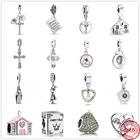 Подвеска-крест из серебра 925 пробы для браслета Pandora