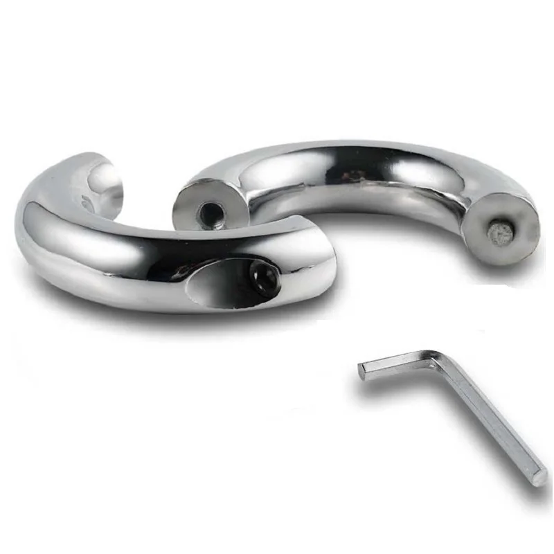 Dia 30/33/40/45/50mm Stainless Steel Pendant Ball Stretcher Cock ring Metal chastity device sex Toys for Men Scrotum Restraint | Красота и