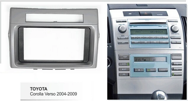 Автомобильная фасция для Toyota Corolla Verso 2004-2009 комплект установки радио стерео