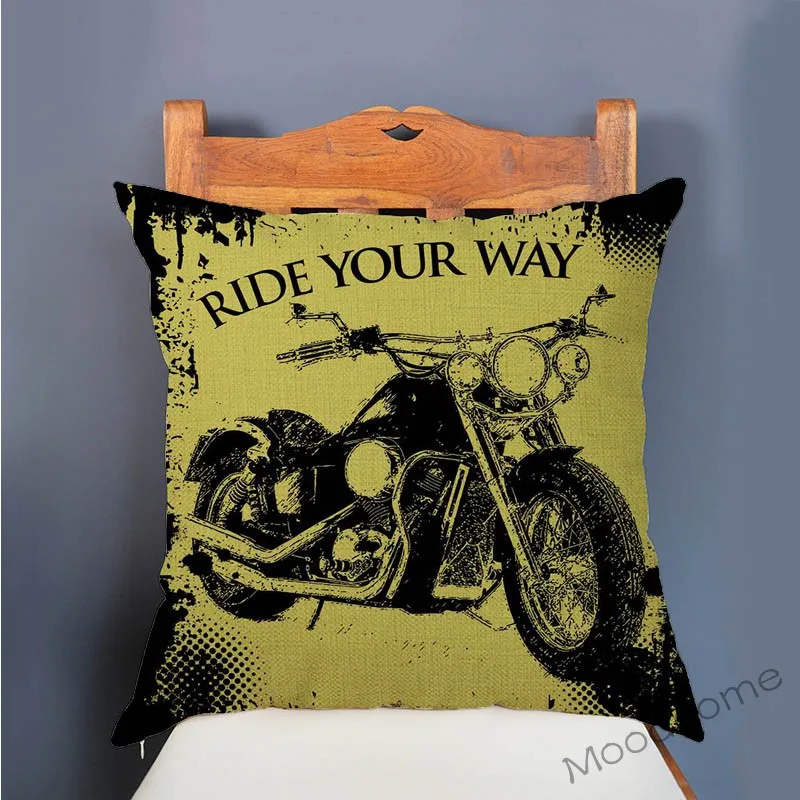 Ретро постер для мотоцикла с художественной печатью буквами украшение дома
