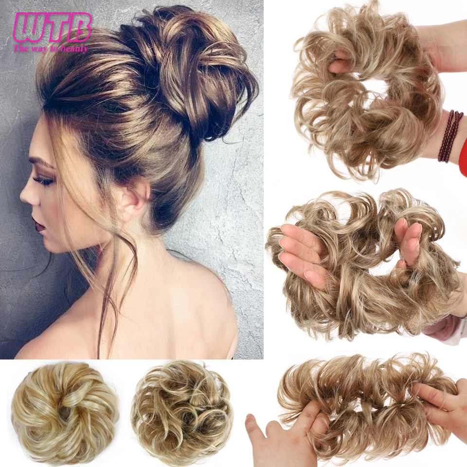 WTB синтетические волнистые шиньон для волос | Шиньоны и парики