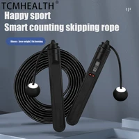 tcmhealth cordless electronic skipping rope gym fitness crossfit skipping creative counting skipping rope wireless skip rope abs