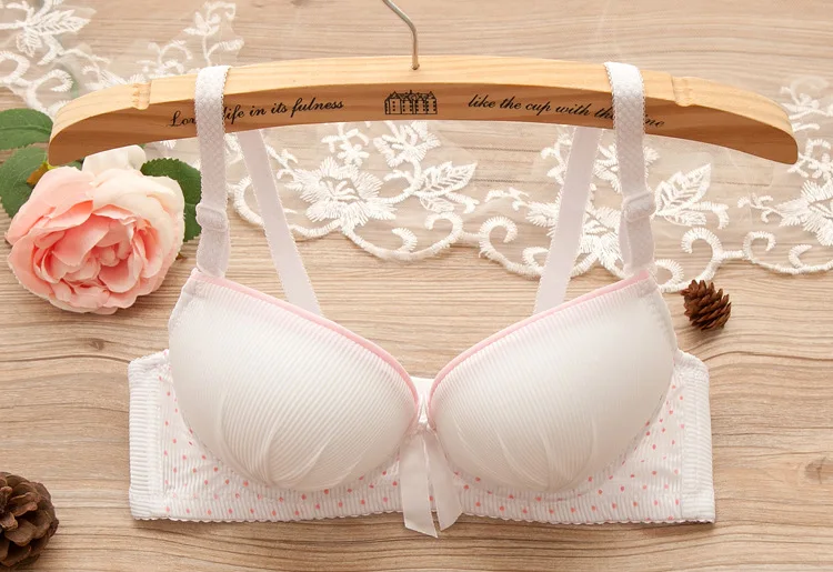 COLOR3(BRA ONLY) Нижнее белье для девочек-подростков, женский бюстгальтер, бюстгальтер из чистого хлопка, нижнее белье для девочек, бюстгальтер пуш-ап для маленькой груди, беспроводные Спортивные бюстгальтеры для подростков - Цвет: COLOR3(BRA ONLY)