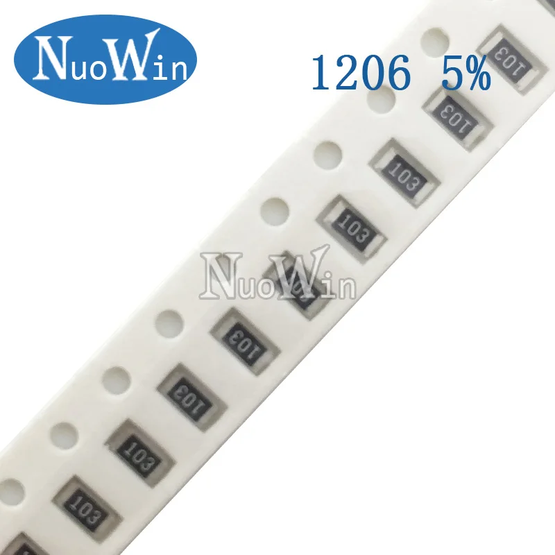 

100pcs 1206 SMD Chip Resistor 1/4W 5% 100M 200M 500M 1G ohm Chip Fixed Resistor