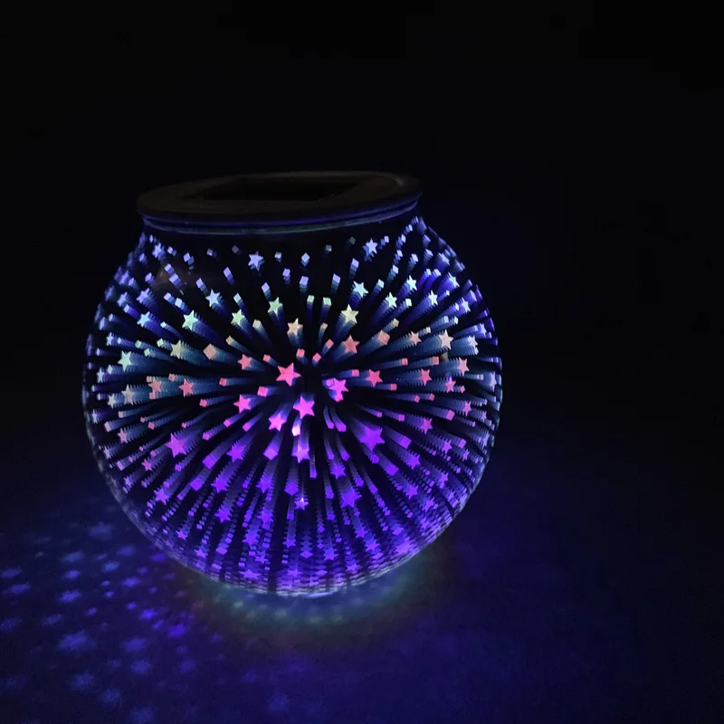 

Waterproof Solar Lamp LED Solar Glass Shape Powered Lantern Hanging Outdoor Solar Garden Portable Sky Light Landscape Yard