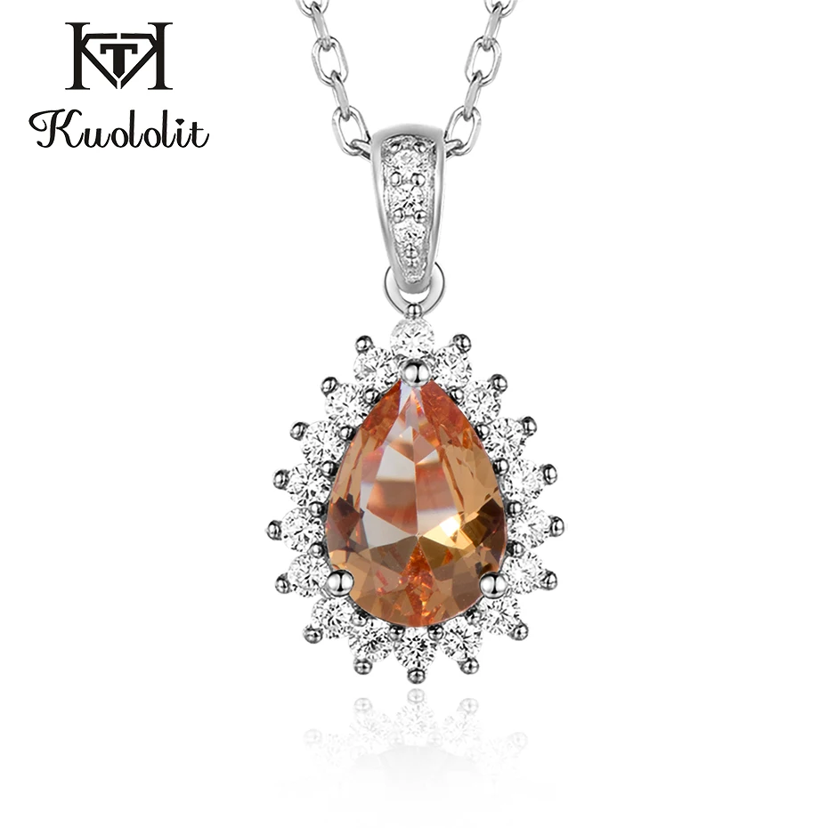 Куолит диаспор драгоценный камень кулон для женщин Твердое Серебро 925 пробы