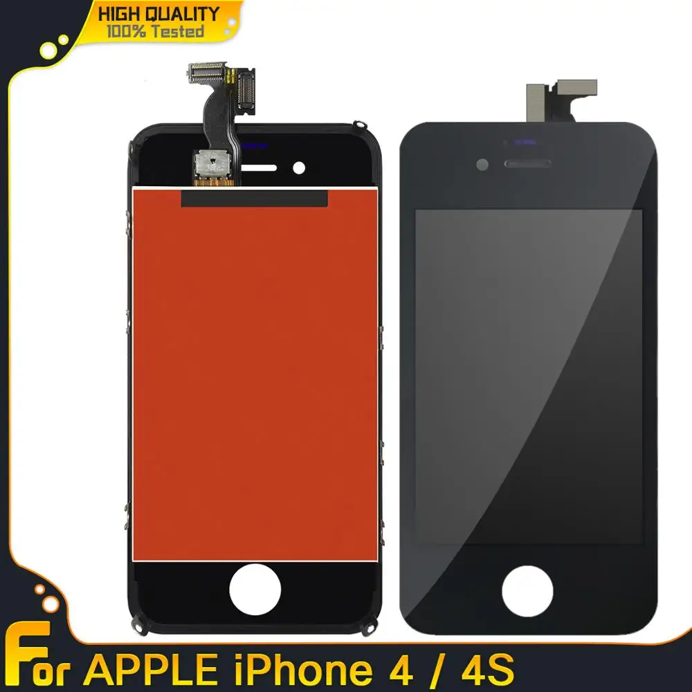 ЖК-дисплей AMOLED для Apple iPhone 4 черно-белый сенсорный экран в сборе 100% тестирование |