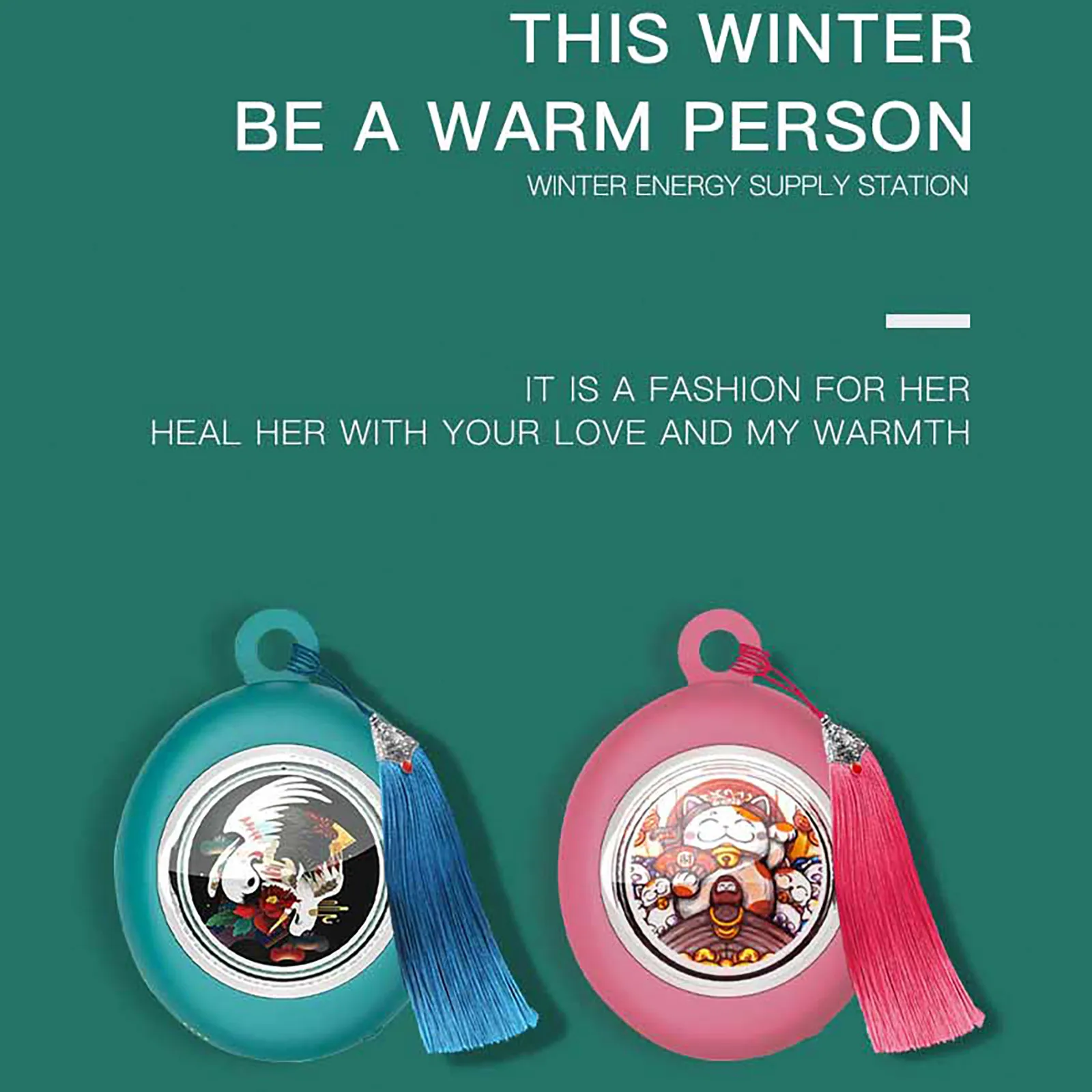 

Heater Hand Warmer Heating Pad Usb Rechargeable Handy Warmer Heater Pocket Mini Cartoon Electric Heater Warm Christmas Gift