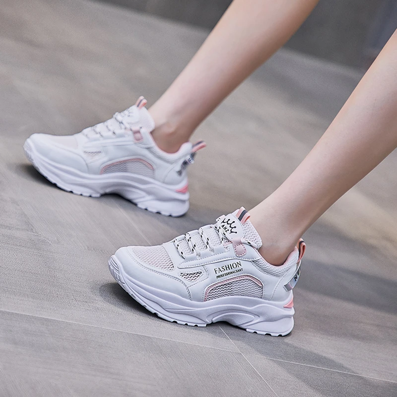 

Female summer new breathable all-match sports shoes students street beat shoes net shoes platform sneakers women canvas shoes