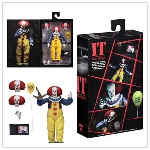 18cm NECA tephen King's Pennywise Joker 1990 Evil Ultimate Joint Movable PVC Collection Toy Model Action Figure toys