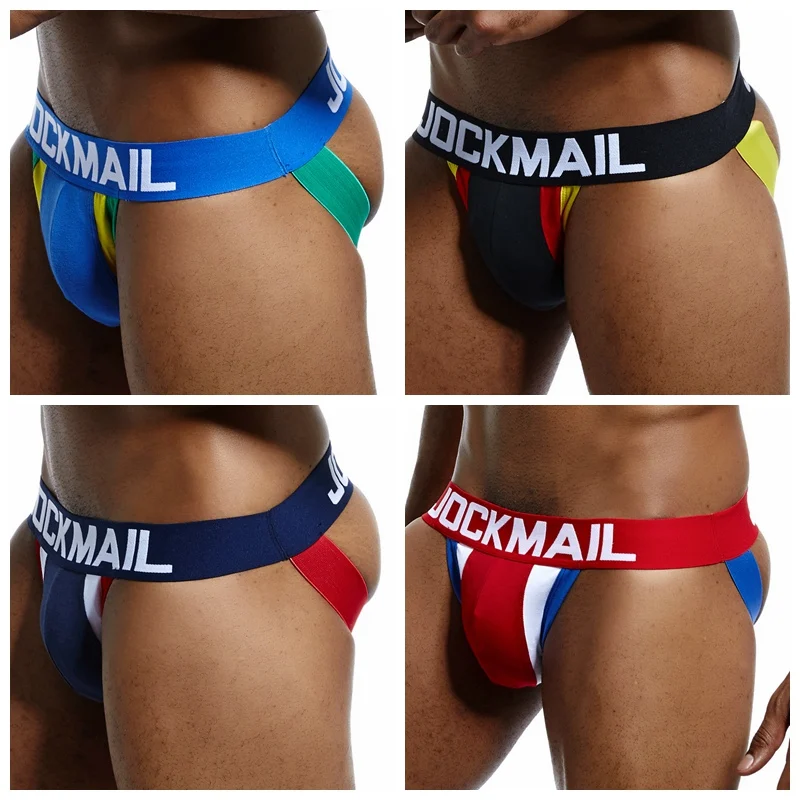 Бандаж JOCKMAIL мужской из хлопка пикантное нижнее белье бикини Трусы стринги для