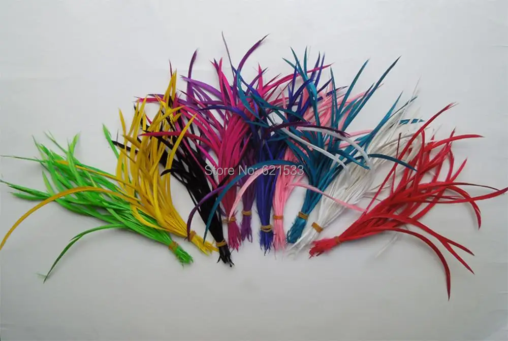 50 шт./лот! 14-20 см окрашенные в гусиные перья декоративные плюманы для вуалетки/шапка Sinamay/Маска