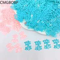 its a boy confetti pink blue christening party confetti it is a girl baby shower confetti sprinkles scatters table decoration