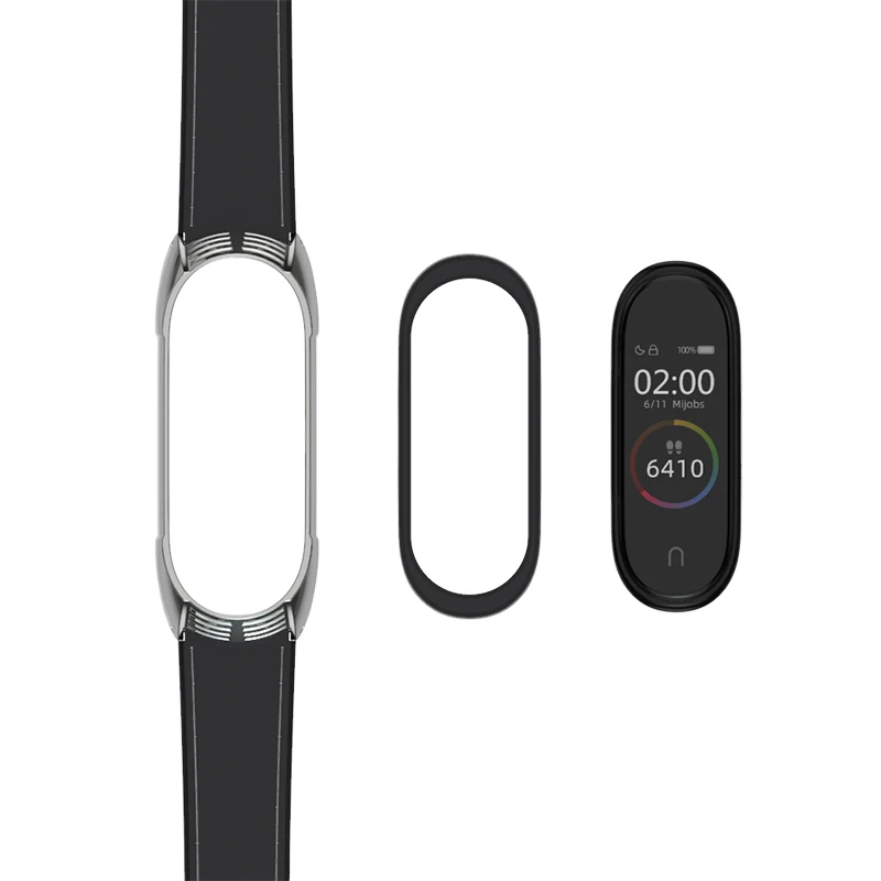 Ремешок Mijobs из натуральной кожи для XiaoMi Mi Band 4 3 Band4 умные браслеты браслет Global NFC