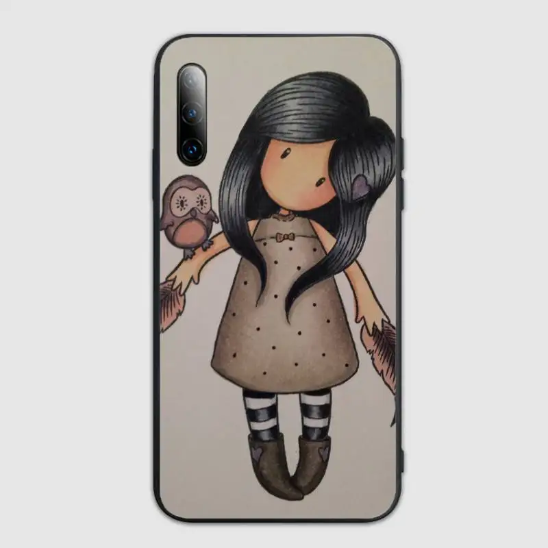 

SantoroS Cartoon Girl Phone Case For Samsung S Note20 10 2020 S5 21 30 ultra plus A81 Cover Fundas Coque