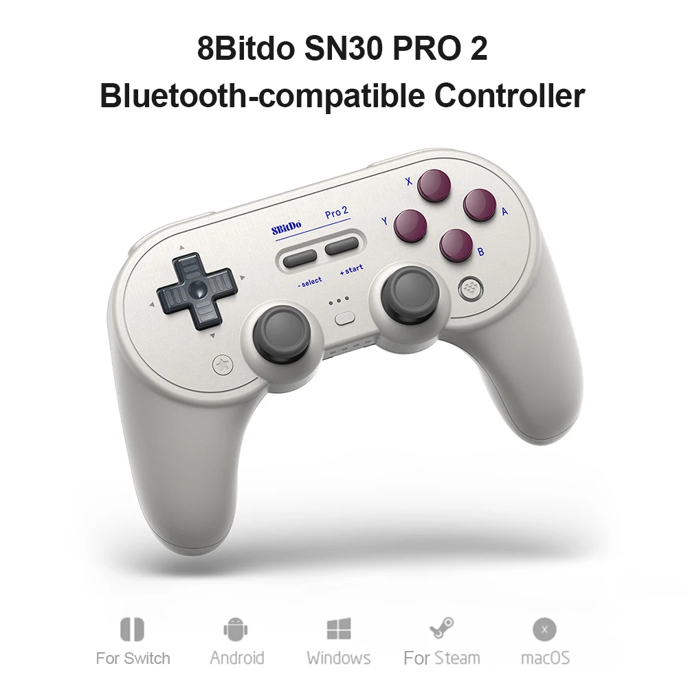 Bluetooth-Compatible Controller Wireless Gamepad Vibration Clear 8Bitdo SN30 PRO 2 for PC Switch Android | Электроника