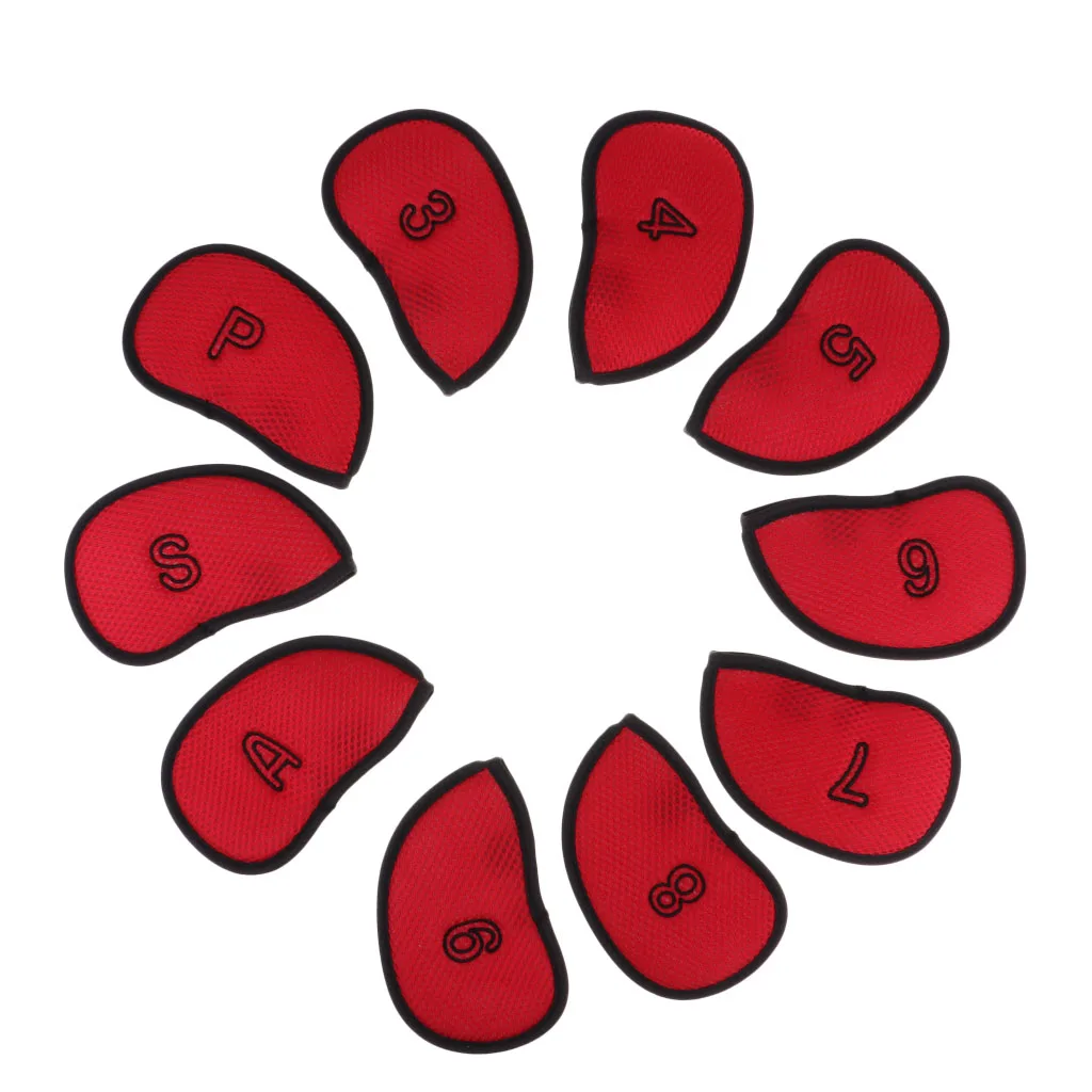 

10 в 1 Набор полиэстер крышка головного убора для гольфа Клин железная крышка рукав защитный подходит для iPhone X/Iphone