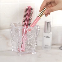 european style rose butterfly carving makeup brush with cylinder brush storage cylinder acrylic storage box