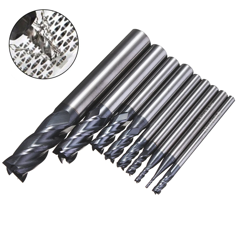 1-10mm 4 Flutes Solide Carbide Tungsten Steel Nitrogen Coated Milling Cutting HRC50 Straight Shank End Cutter CNC Tool | Инструменты