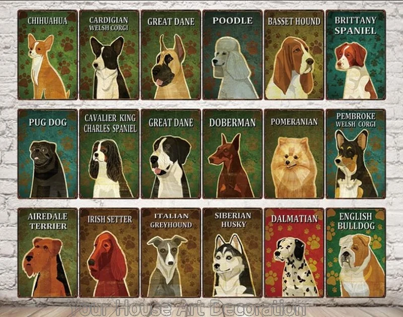 Pet Dogs Love принадлежит боксеру мопсу металлическому знаку оловянный постер