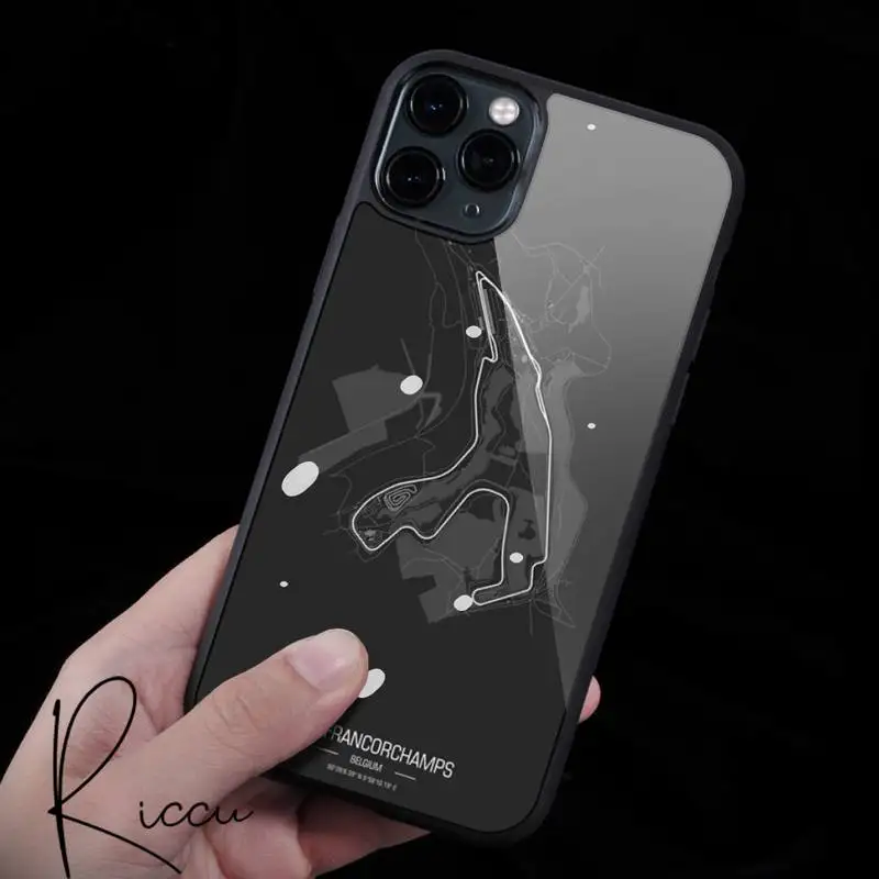 

Formula 1 racing circuit Phone Case Rubber for iPhone 12 11 Pro Max XS 8 7 6 6S Plus X 5S SE 2020 XR 12Mini case